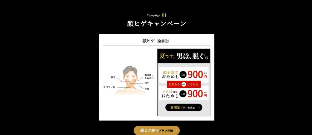 顔ヒゲキャンペーン